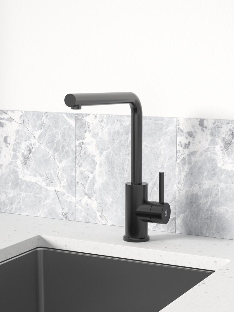 tammiholma Kitchen faucet inox q1 l-spout matt black