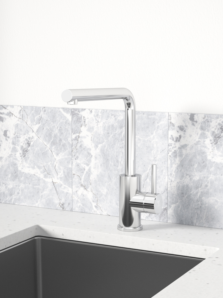tammiholma Kitchen faucet inox q1 l-spout polished