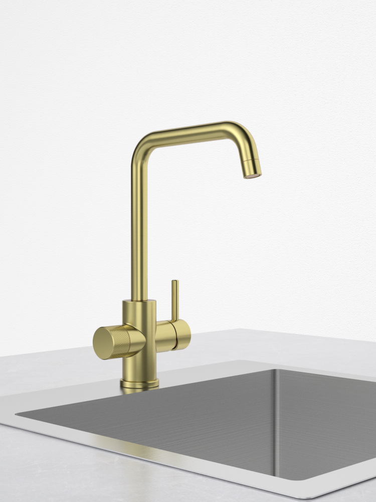 tammiholma Kitchen faucet inox q1 u-spout dw, light gold
