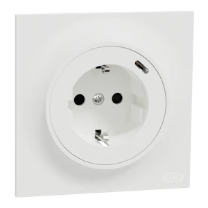 elko Socket outlet w usb elko one sso with 1x usb c pd charger