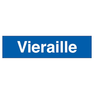turvakauppa Kilpi vieraille 200x50mm alumiini