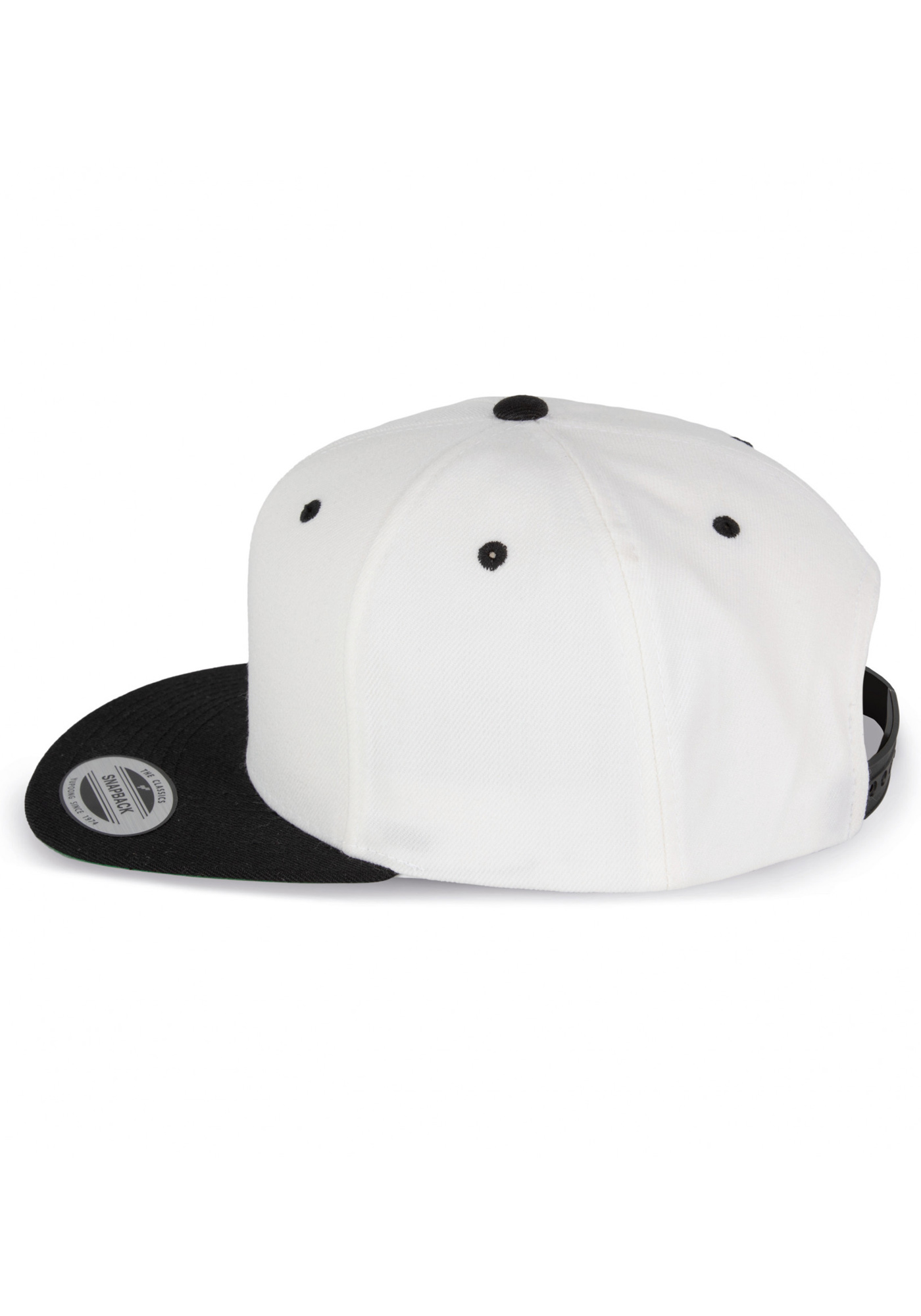 k-up Cap flat peak white/black
