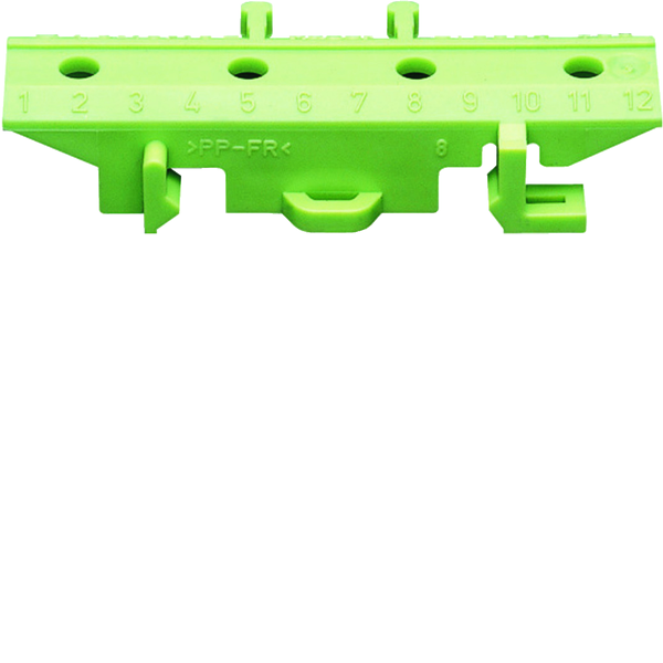 din-skinne adapter, gul-gr f. jordskinne