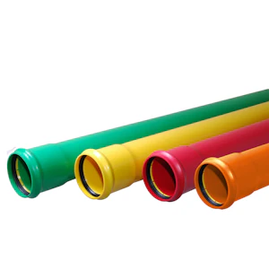 pipelife 200/5,9-6m protectline rør sn8 rød