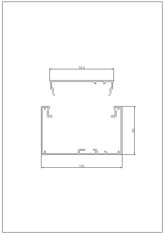 purso Installationskanal aludo 100x60 l3000