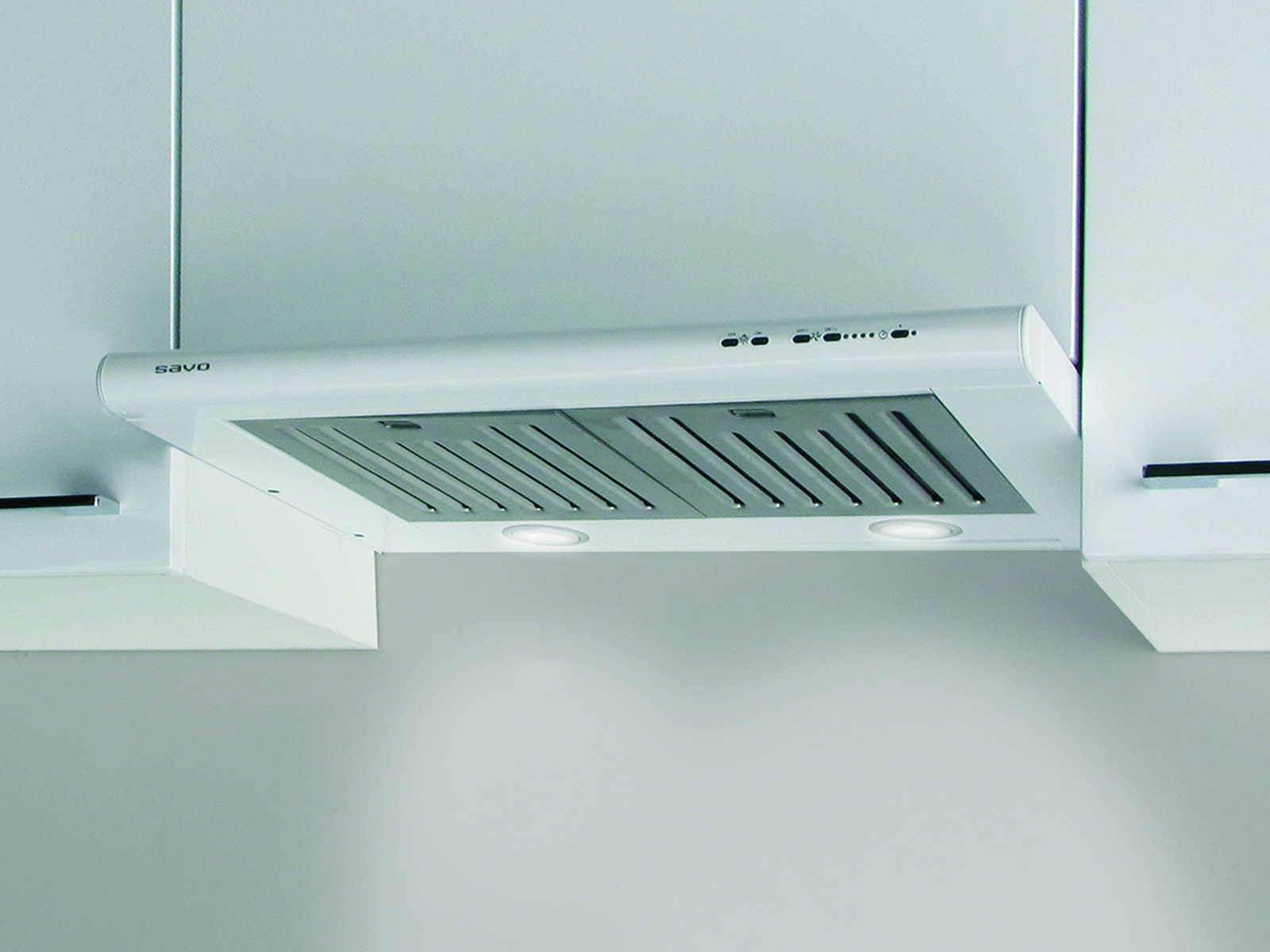 savo Spiskåpa/fläkt savo f-3706-w 60cm vit led
