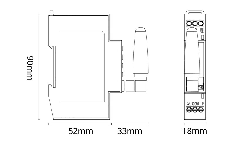 sg armaturen Dimmer smart leddim smart din 2-pol 3.0