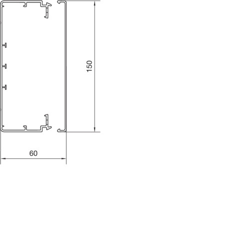 hager Matarkanal tehalit.lfh lfh60150 hf 60x150x2000 l.grå