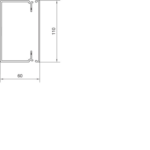 hager Matarkanal tehalit.lfh lfh60110 hf 60x110x2000 l.grå