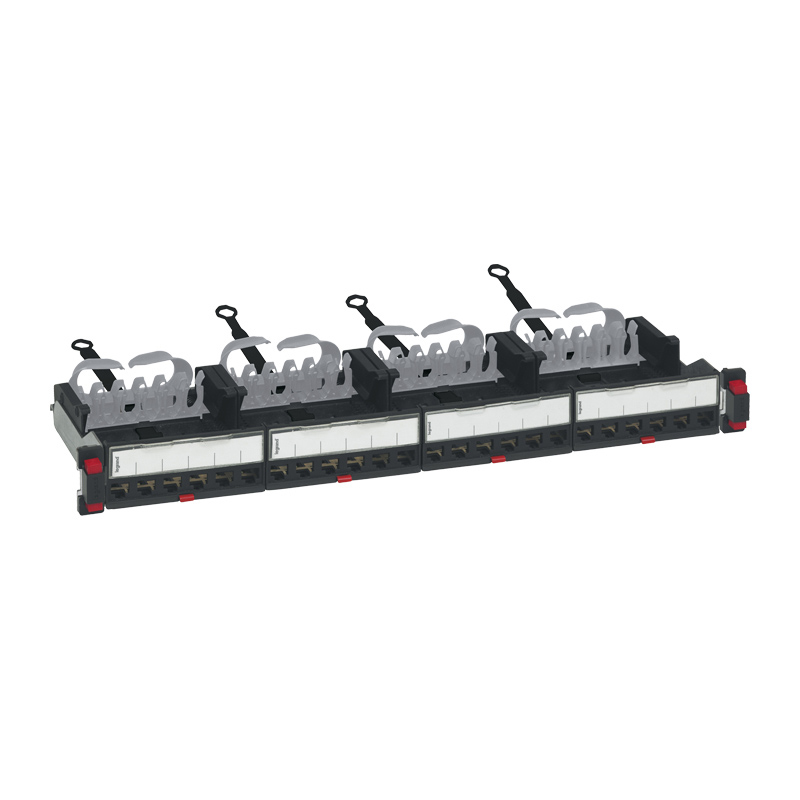 Patch panel 19" 24port / tomt