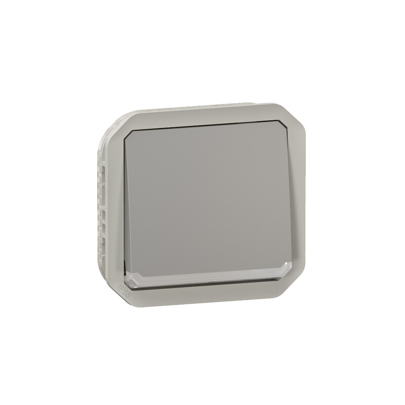 PUSH-BUTTON PLEXO PUSH BUTTON NO INDIC GREY MECH