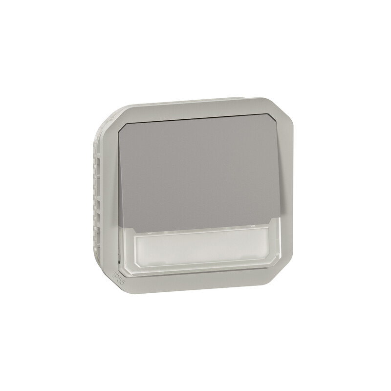 PUSH-BUTTON PLEXO PUSH CH-OVER L-H LOC GREY MECH