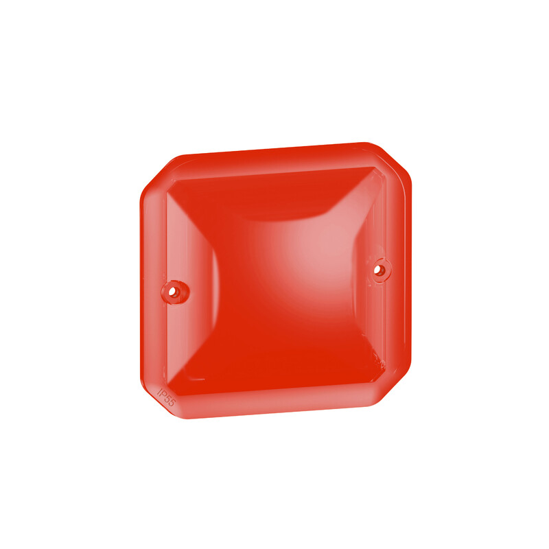 INDICATOR LAMP FIXTURE PLEXO DIFFUSER FOR PILOT LIGHT RED