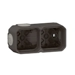 SURFACE MOUNT ENCLOS PLEXO 2G BOX HOR/VERT ANTHRACITE