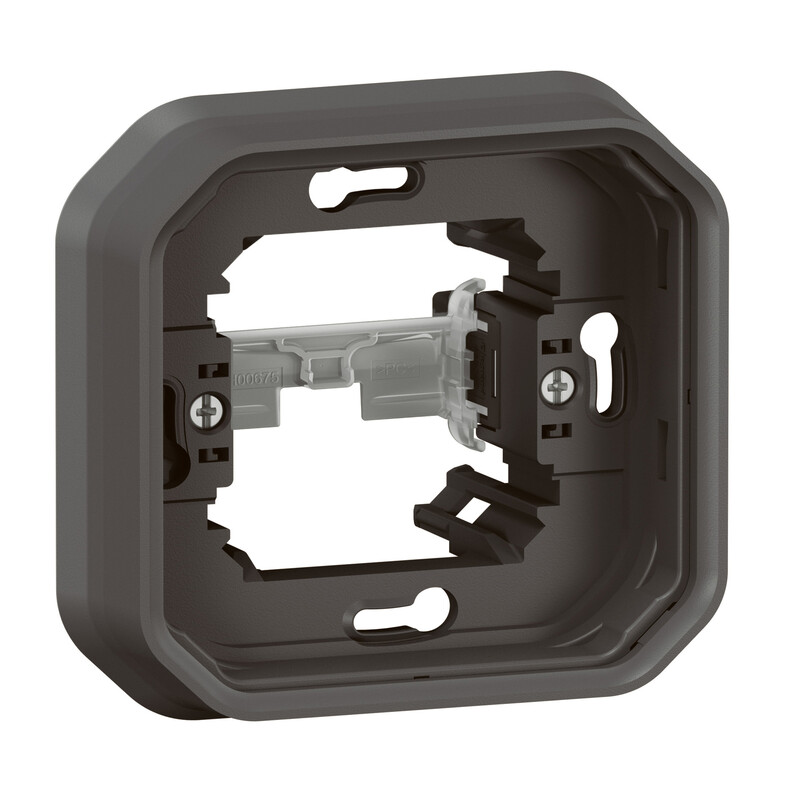 COVER PLATE PLEXO SUPPORT FRAME W/CLAW 1G ANTH