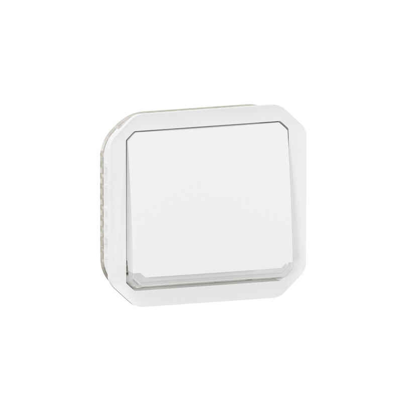 legrand Switch plexo 1g-2w sw 10ax locat white mech