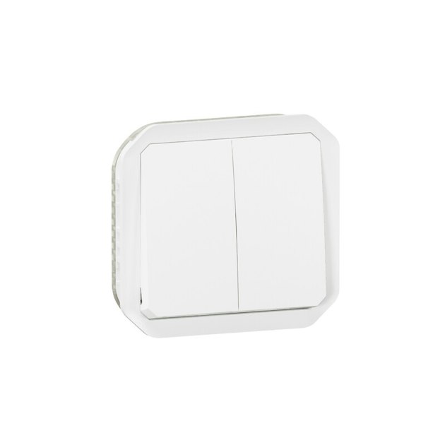 LEGRAND SWITCH PLEXO 2G-2W SW/PUSH 10AX WHITE MECH | 20 Surface ...