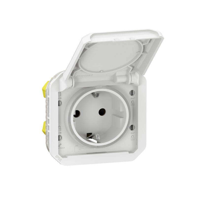 SOCKET-OUTLET PLEXO GERM SKT AUTO WHITE MECH