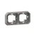 legrand Täckbricka plexo support frame 2g h/v grey