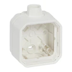 SURFACE MOUNT ENCLOS PLEXO 1G BOX CABLE GLAND 1E ISO20 WH