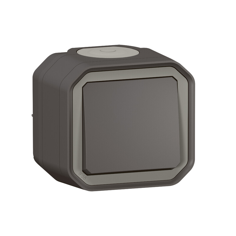 SWITCH PLEXO 1G-2W SW 10AX ANTH SURFACE