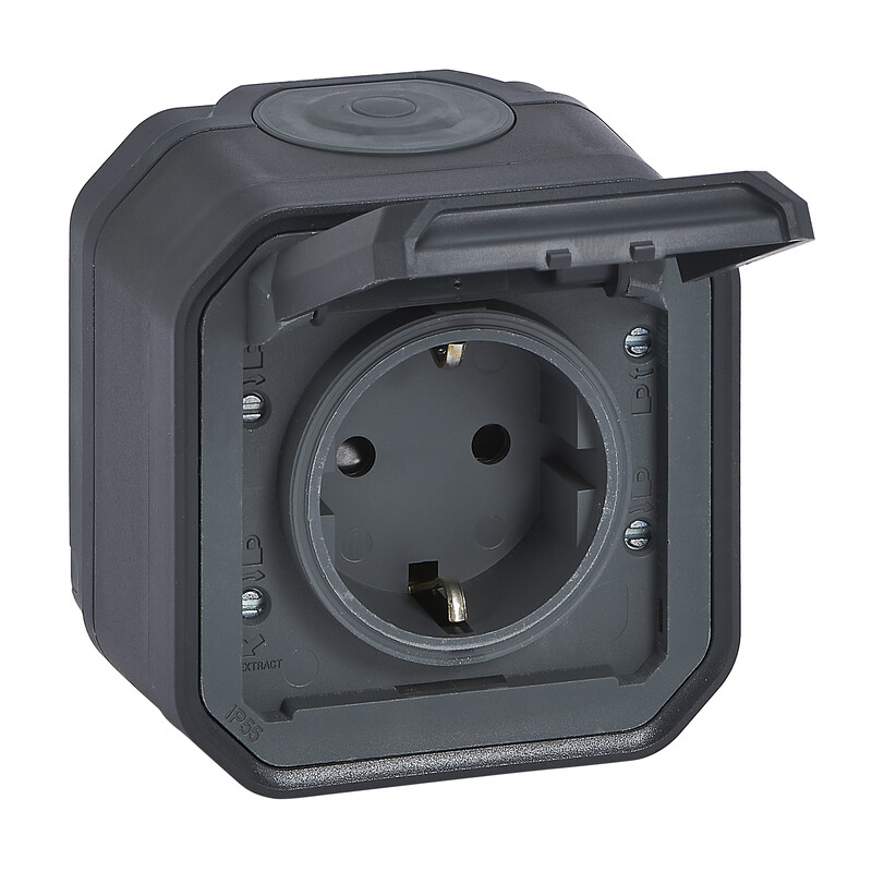 SOCKET OUTLET PLEXO GERM SKT SCREW ANTH SURFACE