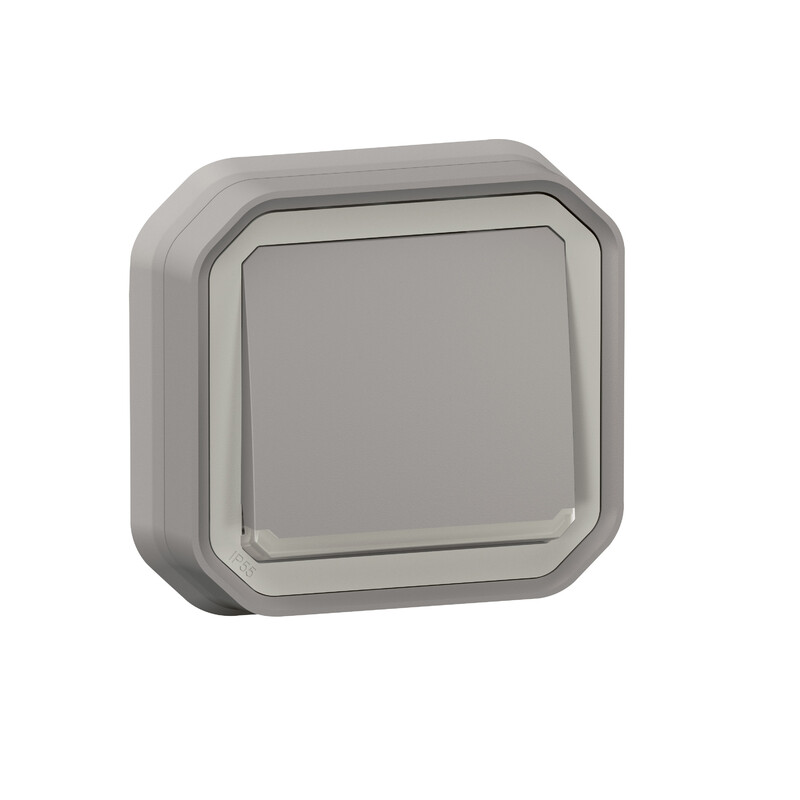 PUSH-BUTTON PLEXO PUSH BUTTON NO LOC GREY FLUSH