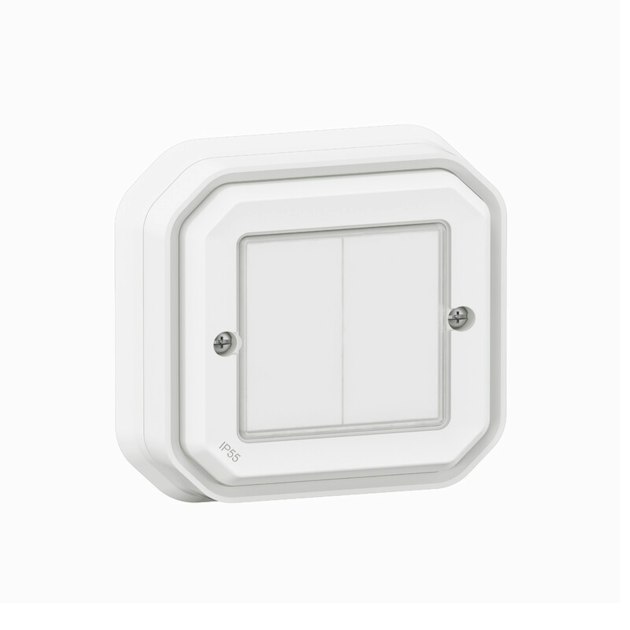 LEGRAND SWITCH PLEXO DBL SWITCH ON/OFF WHIT SURFACE | Switchets Outlets ...