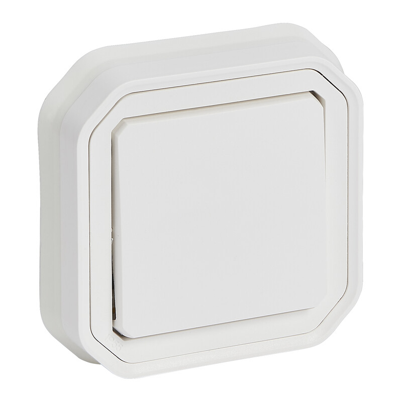 legrand Avbrytare plexo 1g-2w sw 10ax white flush claw