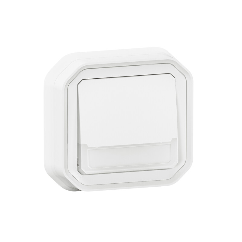 PUSH-BUTTON PLEXO PUSH CH-OVER L-H LOC WHI FLUSH
