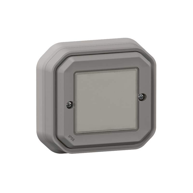 KYTKIN PLEXO 1-os lang Netat IP55 p harmaa