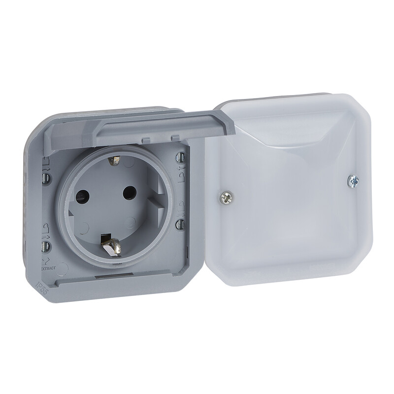 TRYCKKNAPP PLEXO CONNECT GERM SOCKET GREY MECH