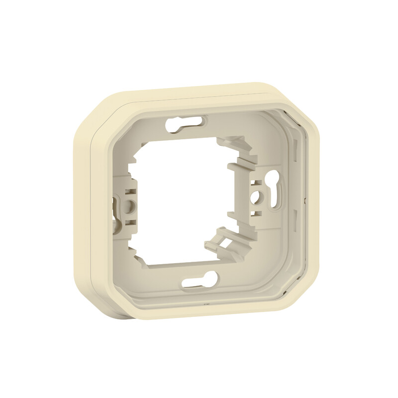 COVER PLATE PLEXO SUPPORT FRAME 1G BEIGE