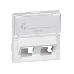 DUCT CENTER PLATE KEYSTONE CONNECTORS, WHITE