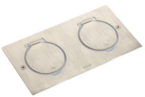 legrand Insats för golvdosa legrand dble sq brush.sst floor socket