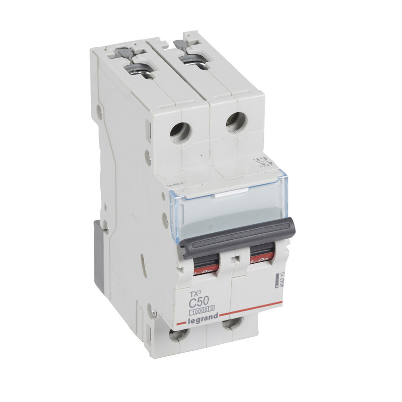 legrand Johdonsuojakatkaisija tx3 jsk, 2-nap. c50, 10ka