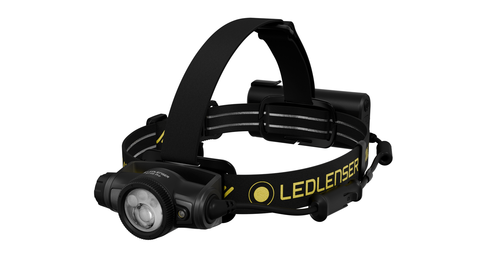 HEADTORCH LEDLENSER H19R PRO RECHARGEABLE 3800LM YELLOW