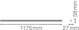 ledvance Surface mnt. univ. luminaire compact batten 1200 20w/3000k