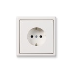SOCKET OUTLET INTRO SOC. OUT. WITH FRAME, WHITE