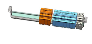 laukamo Fuse bar 2x63a48v,no cable,19in/etsi v2