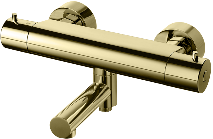 BATH AND SHOWER MXER TAPWELL EVM022 HONEY GOLD-CC150