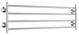 rej design Towel rail rej largo bth 120404 chrome