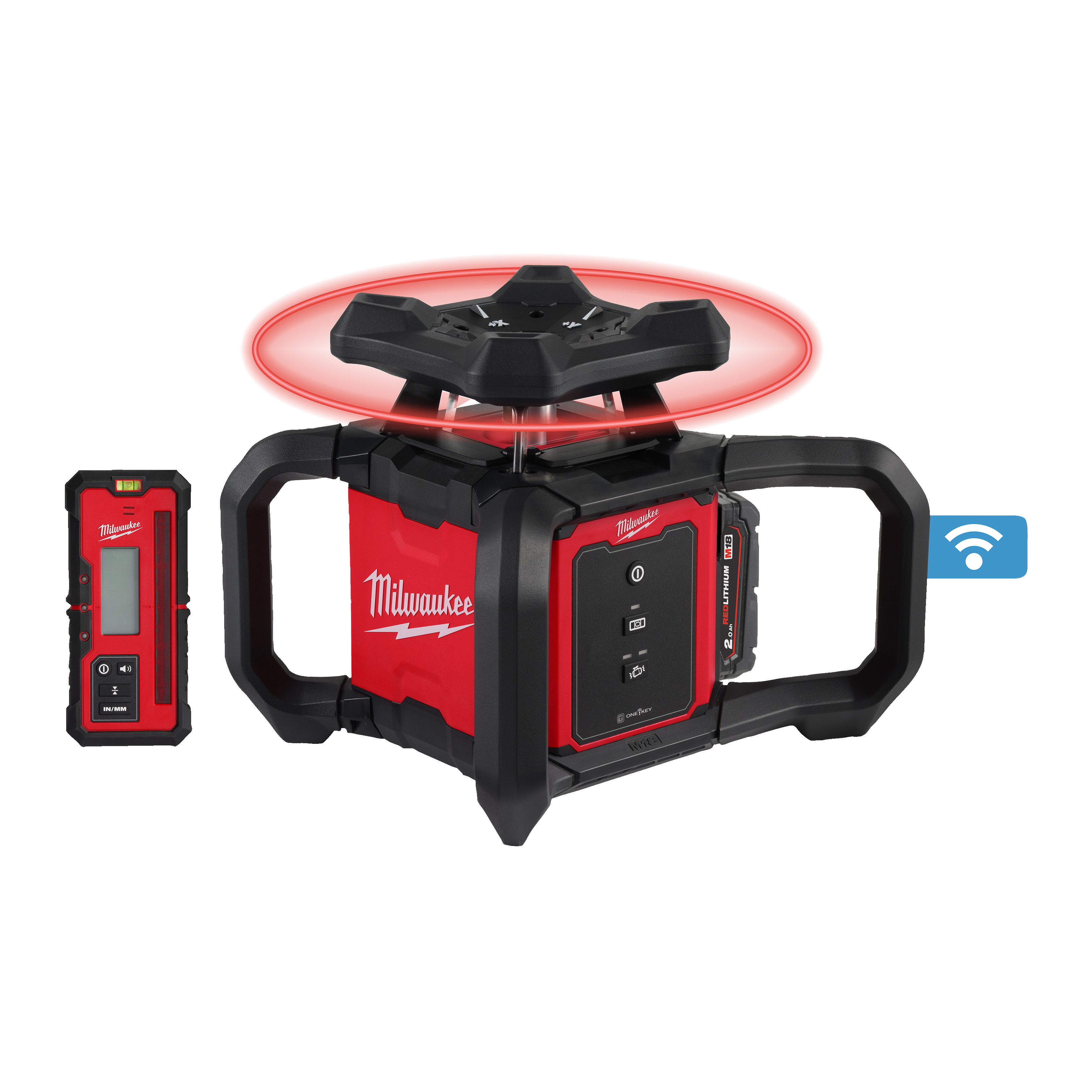 milwaukee Battery rotary laser milwaukee m18 rloh600-201c