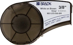 M210 Vinyl 9,53mm Hvit på Brun