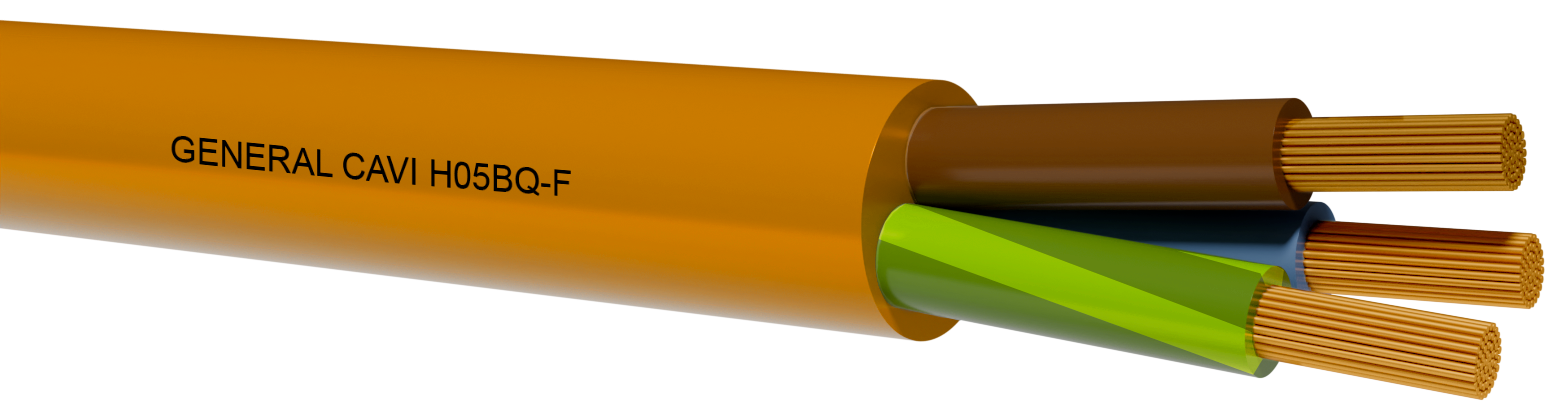 onnline Polyurethane cable-hf onnline h05bq-f 2x1 orange d500