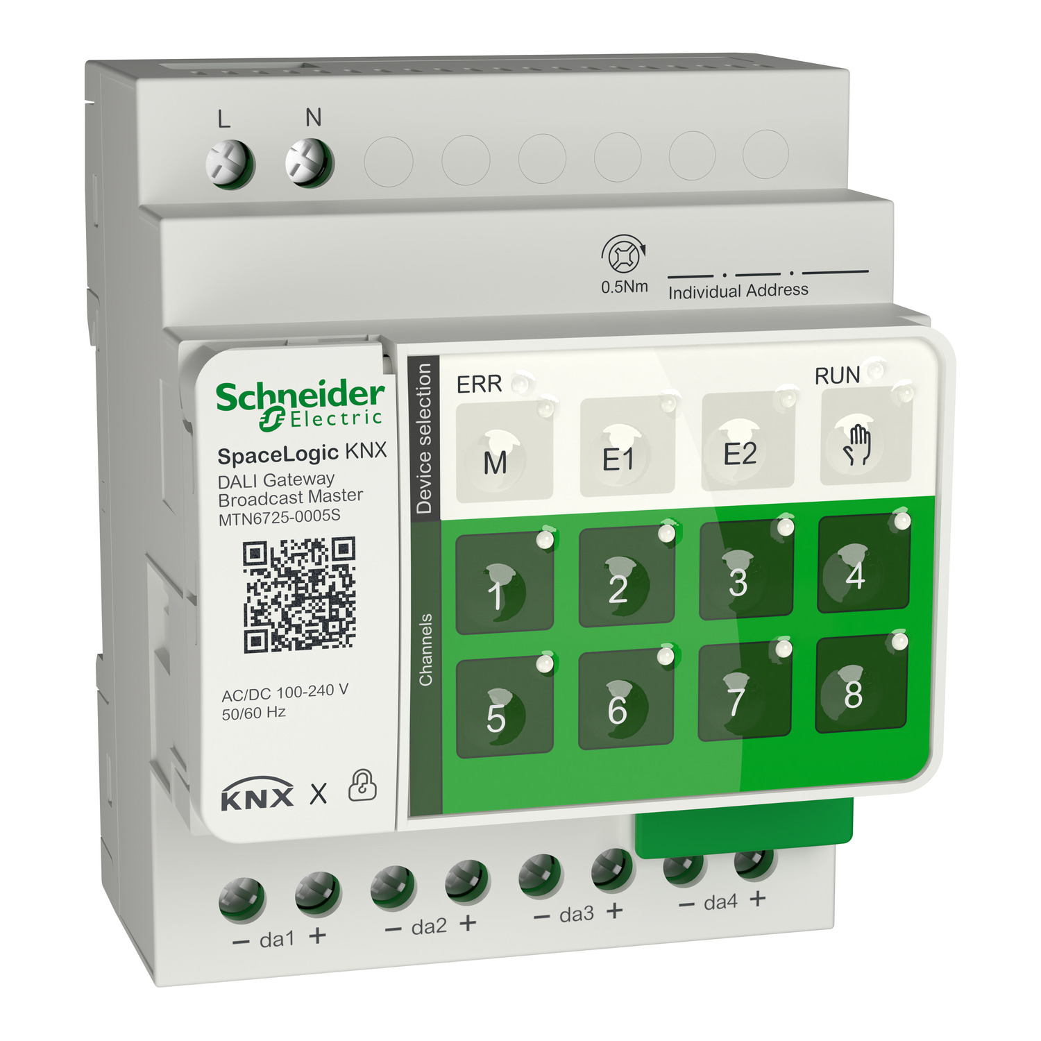 SpaceLogic KNX DALI Broadcast Master 4 kanaler/32