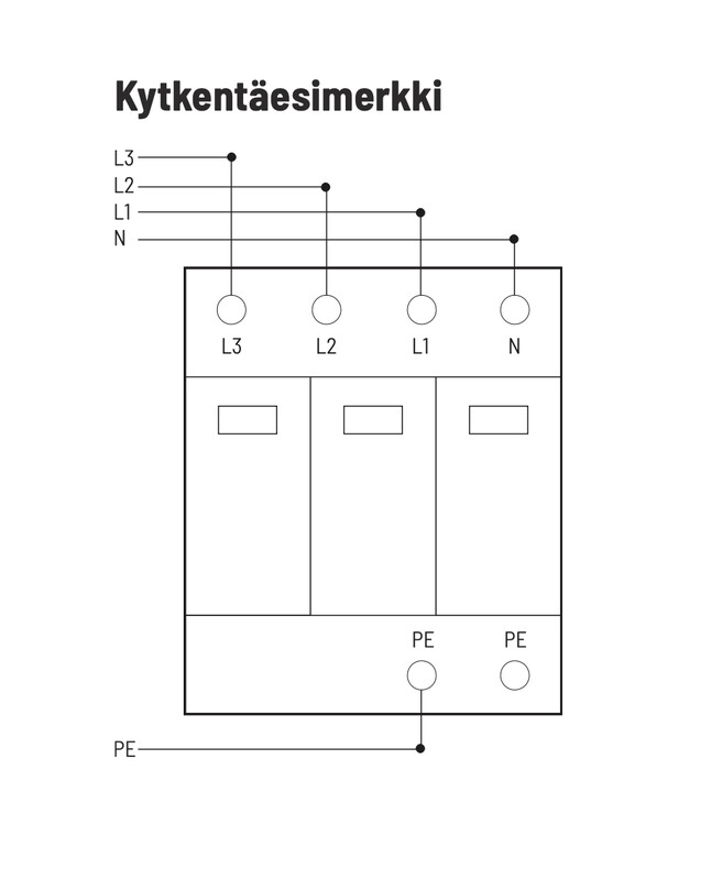 eltako Överspänningsskydd fastighet mua-20 t2+t3,3l+n+pe