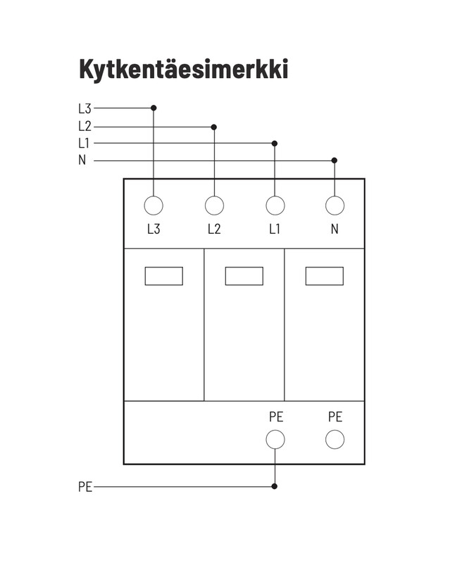 eltako Överspänningsskydd fastighet mua-30 t1+t2+t3,3l+n+pe