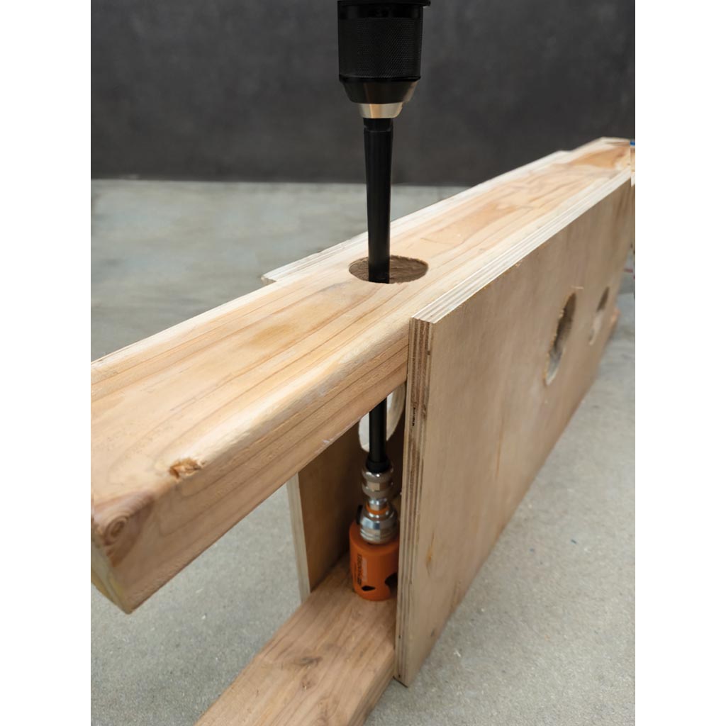 mandrex Hole saw arb ext. bar mandrex quicklock 300mm hex 8.5mm