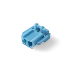 BLUE INSTALLATION COUPLER 2-WAY PLUG WITHOUT STRAIN-RELI